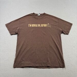 I'm Huge In Japan T-Shirt Men's XL Brown Graphic Short Sleeve Biker Streetwear